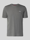 HUGO T-shirt o kroju regular fit z czystej bawełny model 'DERO222' Antracytowy
