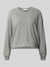 American Vintage Sweatshirt mit überschnittenen Schultern Modell 'SONOMA' Hellgrau Melange
