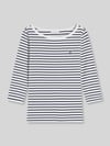 Tommy Hilfiger Regular Fit 3/4-Shirt aus reiner Baumwolle Ecru