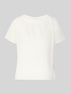 s.Oliver BLACK LABEL Regular Fit Blusenshirt mit semitransparenten Ärmeln Weiss