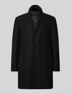 HECHTER PARIS Regular Fit Mantel aus Woll-Mix Black