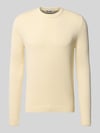 REVIEW Strickpullover mit Rundhalsausschnitt Ecru