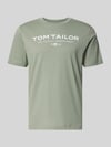 Tom Tailor T-shirt o kroju regular fit z czystej bawełny Oliwkowy