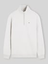 Tommy Jeans Bluza o kroju regular fit z mieszanki bawełny Jasnoszary melanż