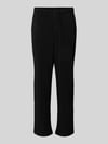 JACK & JONES Straight leg stoffen broek met plissévouwen, model 'KARL INTERLUDE' Zwart