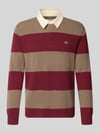 GANT sweter z czystej bawełny o kroju regular fit Bordowy