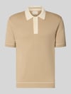 GANT Slim Fit Poloshirt mit Logo-Stitching Beige