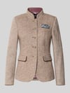White Label Blazer met viscose en opstaande kraag Beige