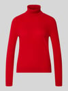 Christian Berg Woman Regular Fit Rollkragenpullover aus reinem Kaschmir Rot