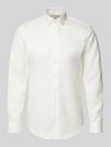 Jake*s Slim Fit Business-Hemd mit Kentkragen Ecru