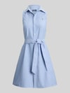 Polo Ralph Lauren Regular Fit Polokleid aus reiner Baumwolle Hellblau