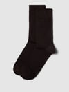Christian Berg Men Socken mit elastischen Bündchen im 2er-Pack Dunkelbraun