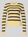 Tommy Hilfiger Slim Fit Strickpullover aus reiner Baumwolle Hellgelb