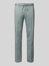 Zuitable Straight Fit Stoffhose mit Bundfalten Modell 'Sparta' Hellgruen
