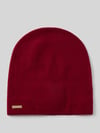 Seeberger Doppelt gestrickte Beanie aus reinem Kaschmir Bordeaux