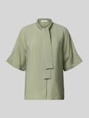 Marc O'Polo relaxed fit strikblouse van viscosemix Lichtgroen