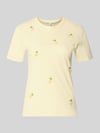 ONLY Regular Fit T-Shirt aus reiner Baumwolle Modell 'KITA' Hellgelb