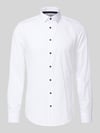 Jake*s Slim Fit Businesshemd aus Baumwolle mit Kentkragen Weiss