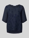 ZABAIONE Blusenshirt mit Stitchings Modell 'No44raa' Marine