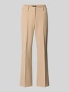 CAMBIO Flared Fit Stoffhose mit Viskose-Anteil Modell 'Farah' Camel