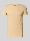 Tommy Jeans Regular Fit T-Shirt aus reiner Baumwolle Beige