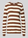 Christian Berg Woman Strickpullover mit Grobstrick Cognac