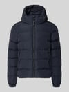 Superdry Gewatteerd jack met labelstitching en capuchon Marineblauw