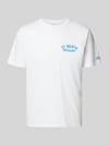 MC2 Saint Barth T-Shirt mit Label-Prints Modell 'PORTLAND' Weiss
