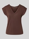 ONLY Regular Fit T-Shirt aus Modal-Mix Modell 'FREE' Schoko