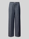 Brax Regular Fit Weite Hose aus reinem Leinen Modell 'FARINA' Blau