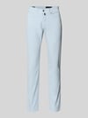 Pierre Cardin Spodnie w kroju tapered fit z kieszeniami w szwach model 'Lyon' Jasnoniebieski