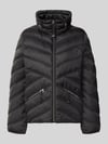 Christian Berg Woman Selection Steppjacke mit Stehkragen und Reißverschlusstaschen Black