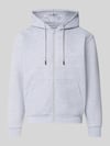 JACK & JONES Regular Fit Sweatjacke aus Baumwoll-Mix Modell 'BRADLEY' Hellgrau Melange
