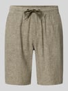 Redefined Rebel Shorts aus Leinen-Baumwoll-Mix Modell 'ORLANDO' Hellgruen