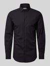 s.Oliver BLACK LABEL Shaped Fit Businesshemd aus Baumwoll-Stretch Black
