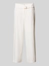 Christian Berg Woman Culotte mit Eingrifftaschen und Gürtel Offwhite