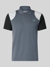 Lacoste Sport Regular Fit Sport-T-Shirt im Colorblock-Design Mittelgrau
