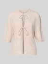 ONLY Regular fit cardigan met veters Model 'SIMONI' Offwhite