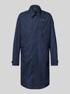 Blauer USA Parkamantel mit Label-Badge Modell 'HUDSON' Marine