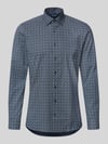 OLYMP Level 5 Body fit zakelijk overhemd van puur katoen Marineblauw