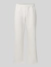 JACK & JONES straight fit sweatpants met elastische band Wit