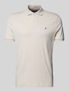 Tommy Hilfiger Regular fit Poloshirt van puur katoen Model 'LIQUID COTTON' Offwhite