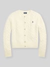 Polo Ralph Lauren Regular fit gebreid jack van wol met kasjmier-aandeel Offwhite
