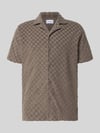 Lindbergh Regular Fit Freizeithemd mit Reverskragen Taupe