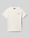 The North Face Relaxed Fit T-Shirt mit Logo-Print Modell 'Voyage' Ecru