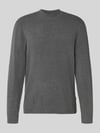 JACK & JONES Premium Strickpullover mit Polokragen Modell 'MAVERICK' Mittelgrau Melange