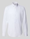 Jake*s Slim Fit Businesshemd aus reiner Baumwolle Weiss