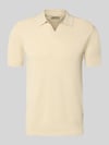 Blend Regular Fit Poloshirt in Strick-Optik Modell 'Bray' Sand
