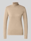 b.young Slim fit gebreide pullover van viscosemix model 'Morla' Beige