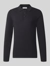 JACK & JONES koszulka polo w kroju slim fit z detal z logo model 'AUSTIN' Czarny